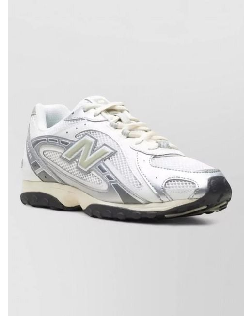 New Balance White Tier One Mesh Sneakers