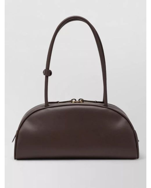 Miu Miu Brown Shoulder Bag Double Handles Leather Design
