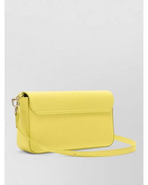 Furla Yellow Iride Small Crossbody Bag Adjustable Strap