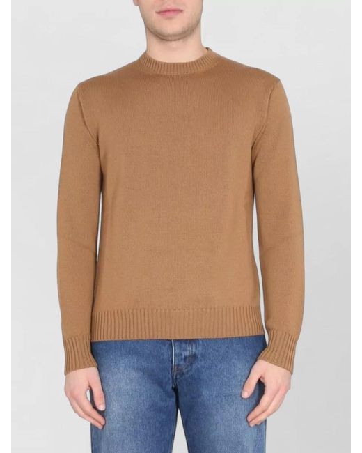 Ballantyne Blue Cross Choker Crew Sweater Long Sleeves for men