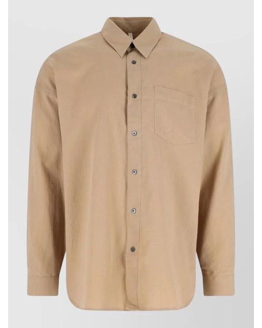sunflower Natural Casual Shirt Long Sleeves Chest Pocket Detail for men