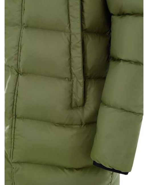 Moose Knuckles Green Nylon Puffer Coat for men