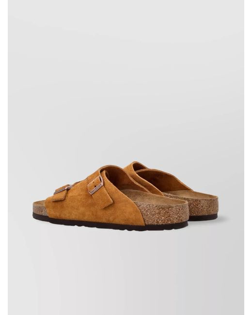 Birkenstock Brown Suede Leather Sandals