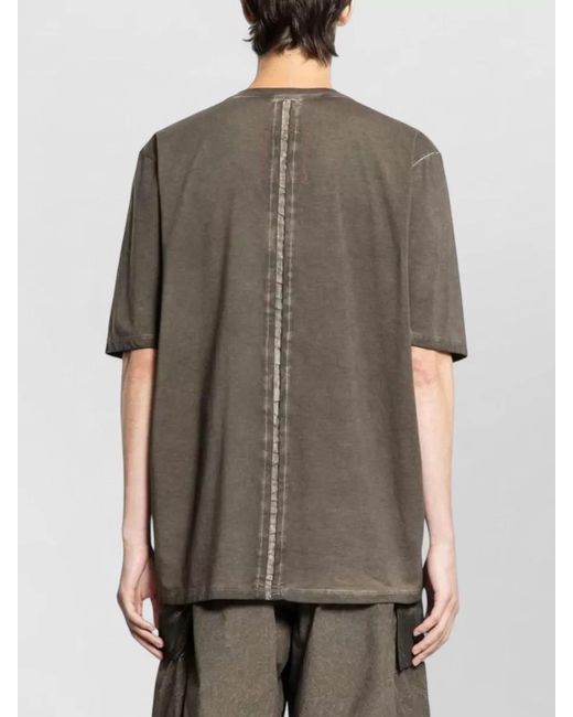 Uma Wang Gray Cotton Crew Neck Short-Sleeve T-Shirt for men