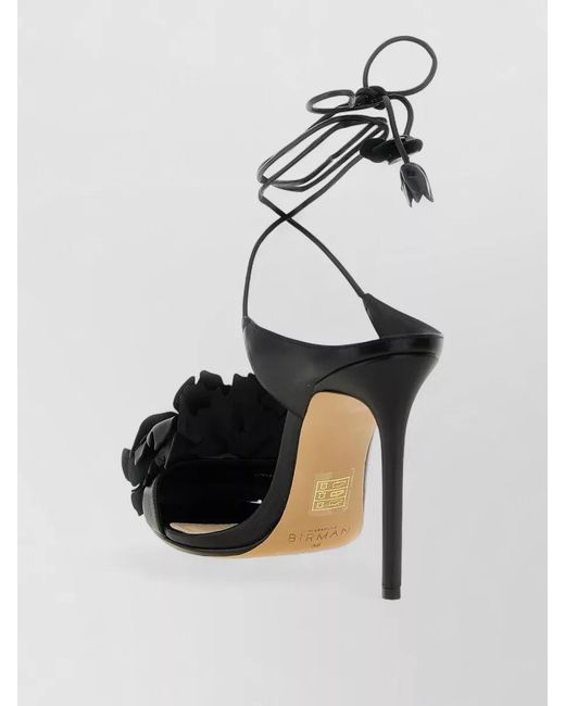 Alexandre Birman Black Leather Sandals
