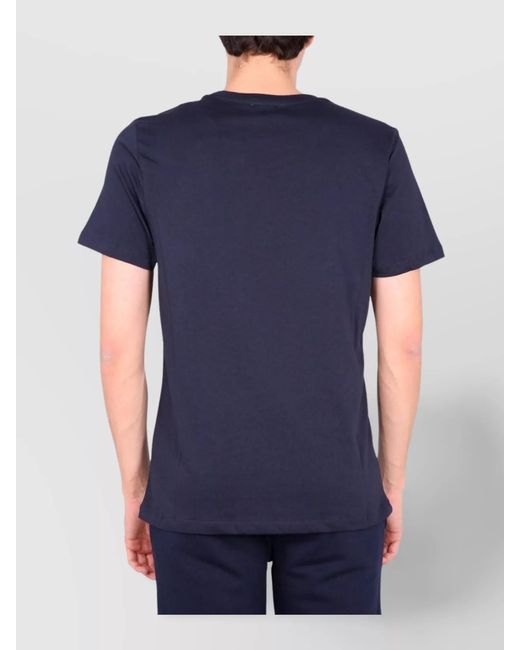 Ballantyne Blue Logo Print Cotton T-Shirt for men