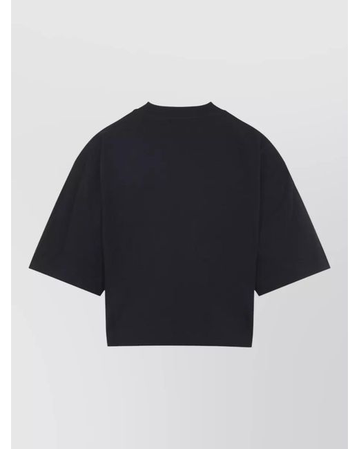 Marni Blue Cotton Oversized Logo-Print T-Shirt