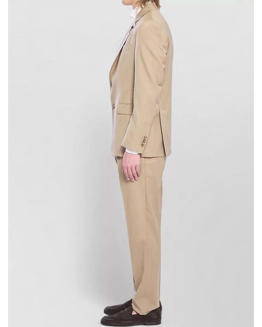 Lardini Natural Virgin Wool Single Breasted Suit for men