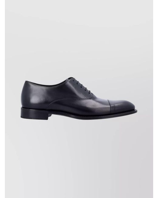 Saint Laurent Blue Leather Oxford Brogues for men