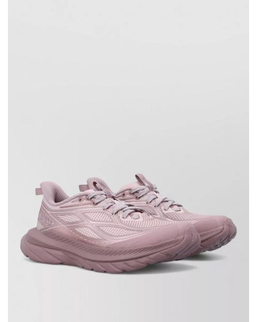Hoka One One Pink Camouflage-Print Low-Top Sneakers