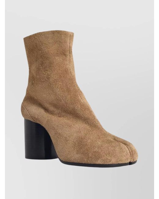 Maison Margiela Natural Suede Tabi Ankle Boots