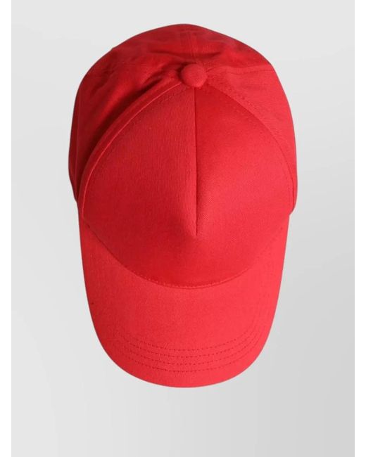 Dolce & Gabbana Red Cotton Baseball Cap