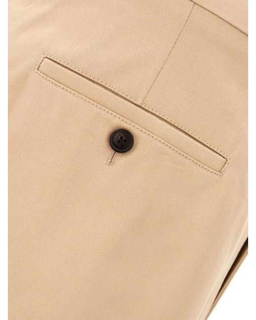 Lanvin Natural Cotton Relaxed-Fit Chino Trousers for men
