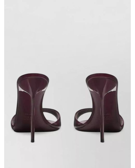 Paris Texas Purple Lidia Mule 105Mm Leather Open Toe