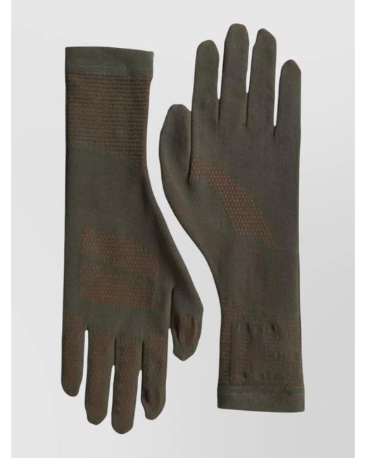 Dolce & Gabbana Green Cotton Wrist Length Gloves