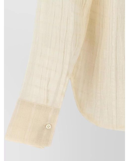 Séfr Natural Ignacio Shirt Straight Cut Long Cuffed Sleeves for men