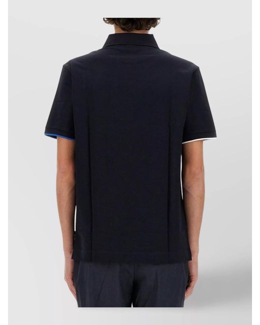 Boss Blue Cotton Polo Shirt for men