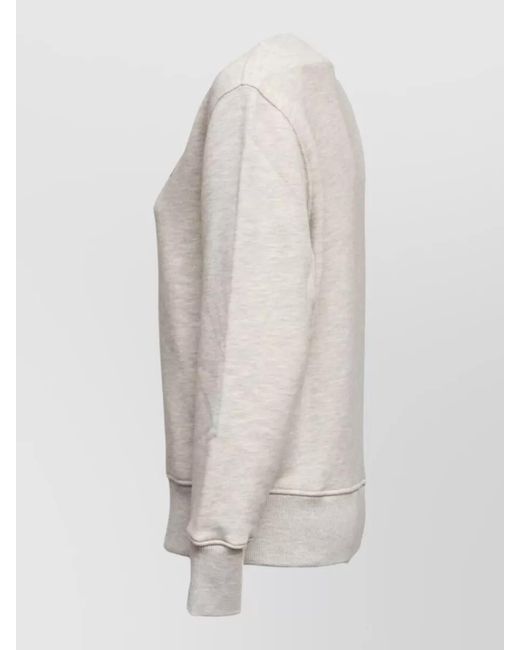 Autry Natural Crewneck Sweater Ribbed Trims Silk Nylon for men