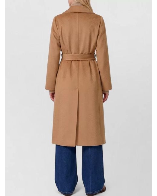 Max Mara Blue Manuela Icon Long Coat Relaxed Fit