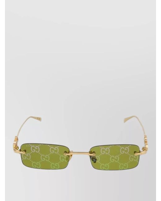 Gucci Green Sunglasses Gg1808S 002 Square Frame for men