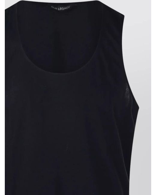 Our Legacy Blue Cotton Athletic Tank Top for men