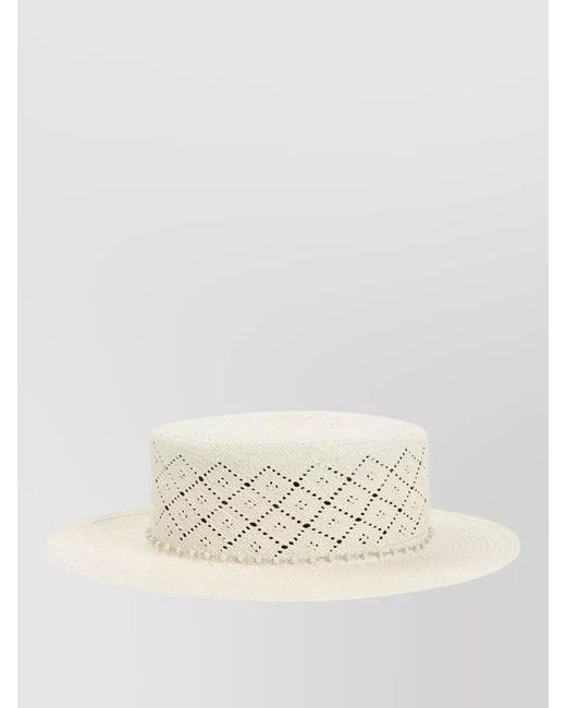 Maison Michel Natural Brisa Straw Wide-Brim Sun Hat