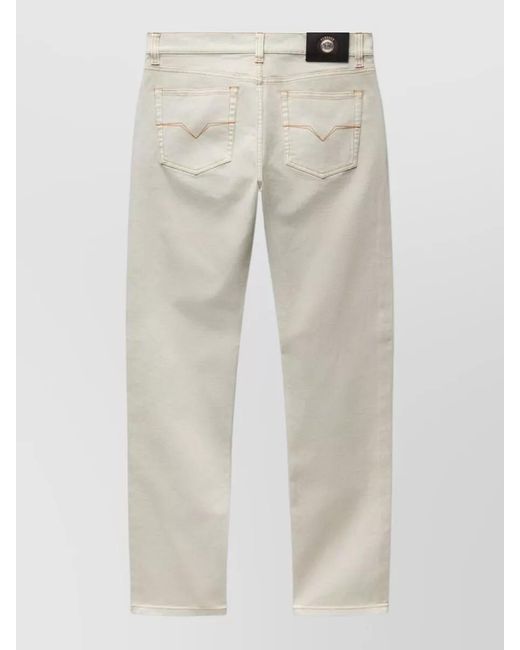 Versace Natural Tapered Denim Jeans for men