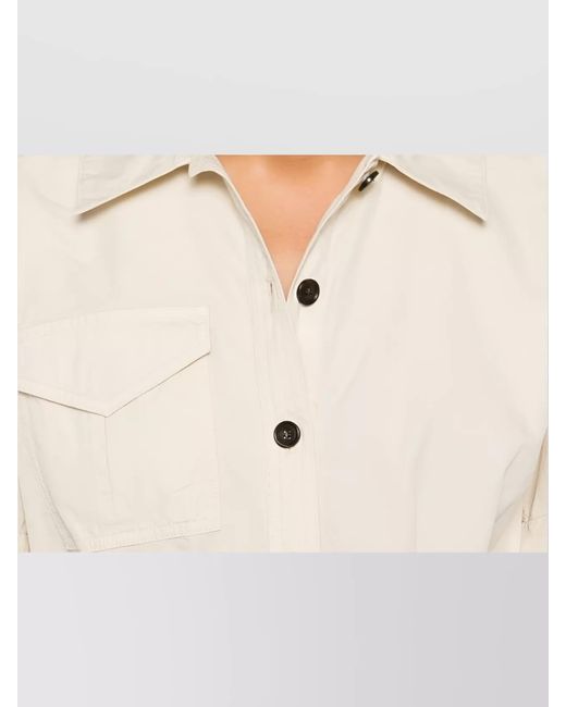 Woolrich Natural Cotton Belted Shirt Dress