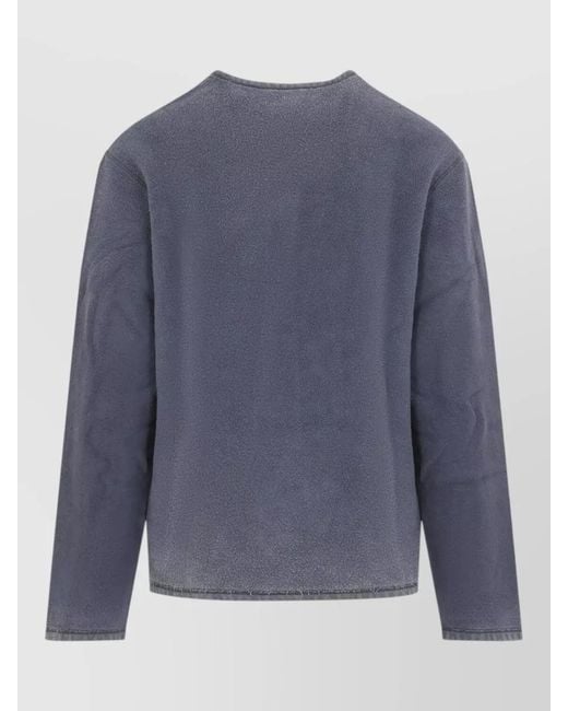 Our Legacy Blue Cotton Relaxed-Fit Jumper for men