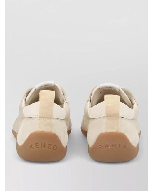KENZO Natural Cotton Low-Top Sneakers