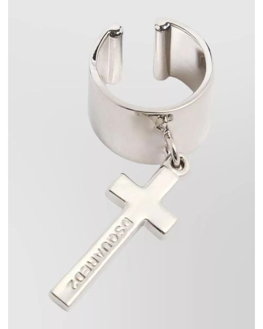 DSquared² Natural Cross Earring for men