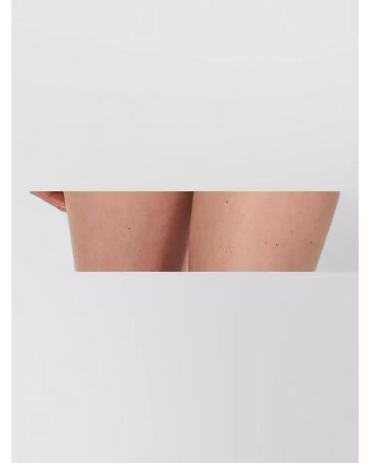 Wolford Natural Sheer Draped One-Shoulder Long-Sleeve Bodysuit