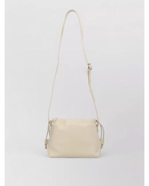 A.P.C. White Ninon Mini Shoulder Bag