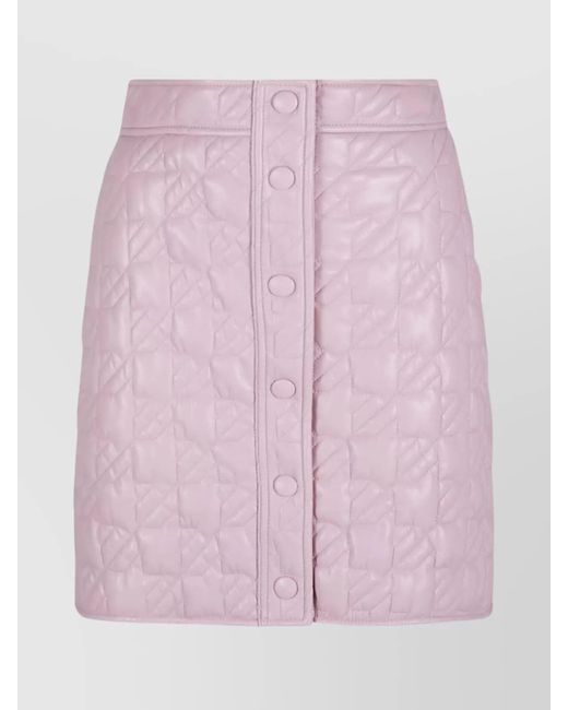 MSGM Pink High-Rise Skirt