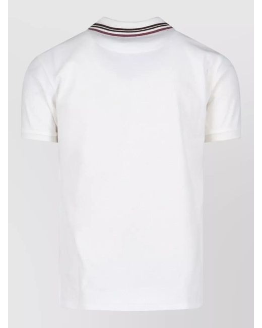 Vivienne Westwood White Short Sleeve Shirt Striped Contrast Collar for men