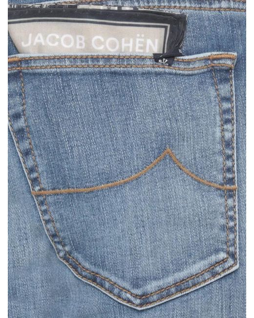 Jacob Cohen Blue Straight Leg Denim Jeans Belt Loops for men