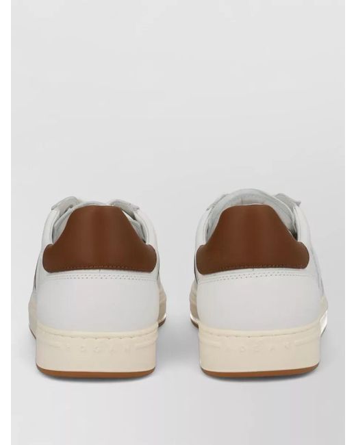 Hogan White Leather Low-Top Sneakers for men
