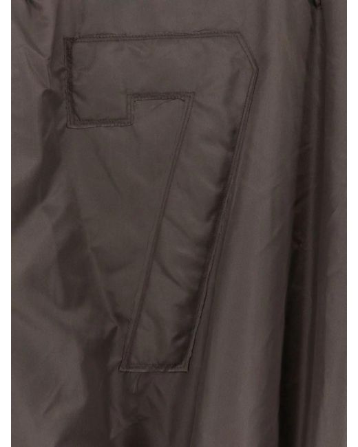 Ih Nom Uh Nit Brown Nylon Padded Bomber Jacket for men