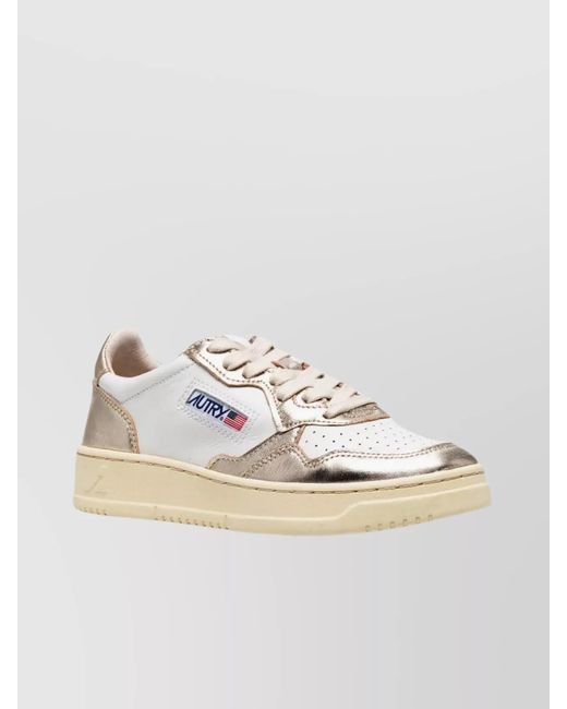 Autry Champion Low-Top Metallic Toe Sneakers