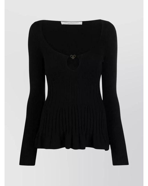 Philosophy Black Knitted Top
