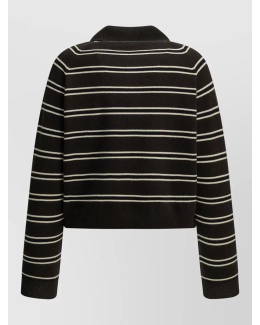 IVY & OAK Black Merino Wool Knit Top