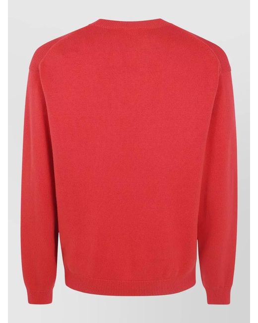 KENZO Red Paris Emblem Logo Crewneck Jumper for men