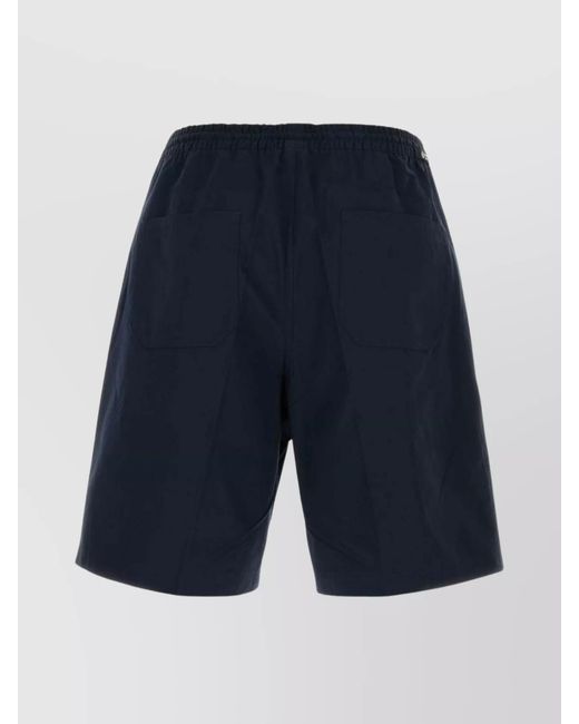 Prada Blue Cotton Poplin Bermuda Shorts for men