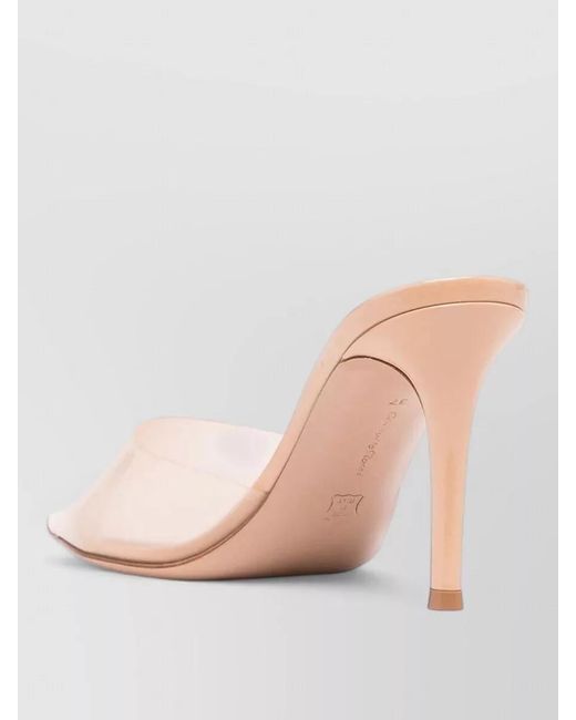 Gianvito Rossi Pink Plexi Mule Sandals
