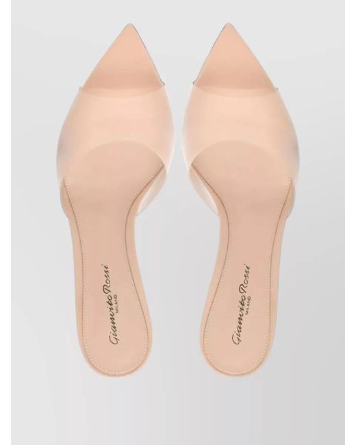 Gianvito Rossi Pink Translucent Mules