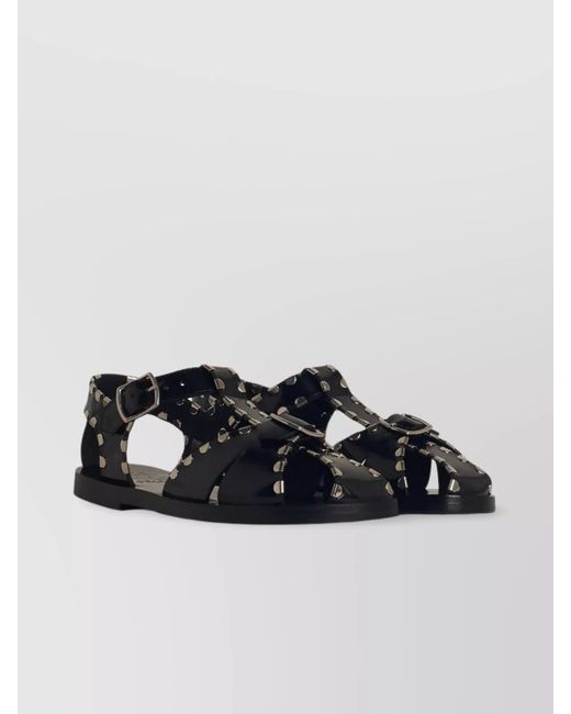Bally Black Leather Sandals