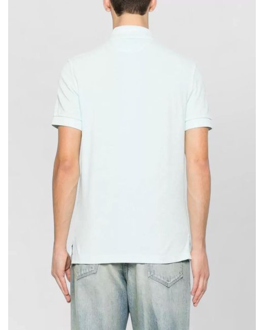 Tom Ford Blue Cotton Short-Sleeve Polo Shirt for men