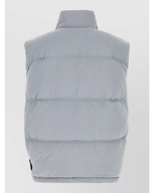 Stone Island Gray Down Puffer Jacket for men