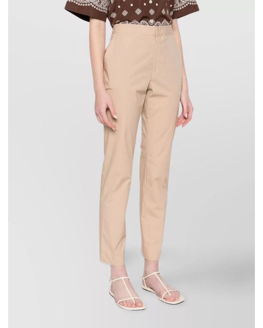 Twinset Natural Straight-Leg Trousers