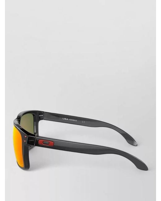Oakley Orange Rectangular Frame Sunglasses Silk Nylon Blend
